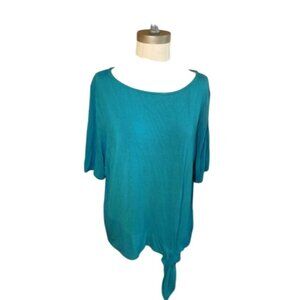 Chico's Size XL (3) STRETCH Tie Front Classic Top